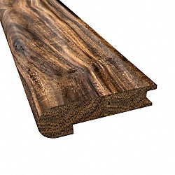 Prefinished Tobacco Road Acacia Hardwood 9/16 in thick x 2.75 in wide x 78 in Length Stair Nose